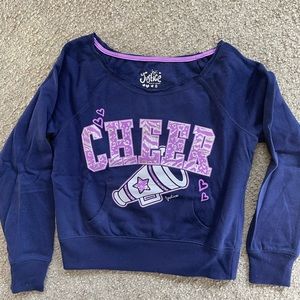 Justice Girls Long Sleeved Believe in Yourself Sweater. Very Soft, Hardly Worn.